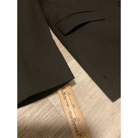 Marc Anthony Mens Gray Shadow Striped Suit Jacket 42R Wool Pants 36x32 - Picture 7 of 16